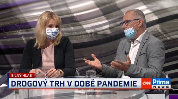 Jiří Richter v pořadu Silný hlas: drogový trh během pandemie