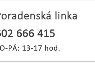 Nové číslo poradenské linky