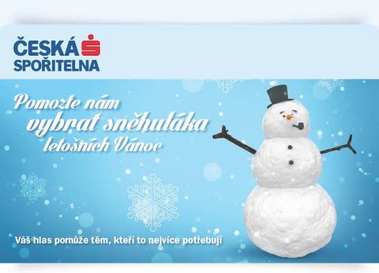 Podpořte SANANIM: Vyberte sněhuláka letošních Vánoc