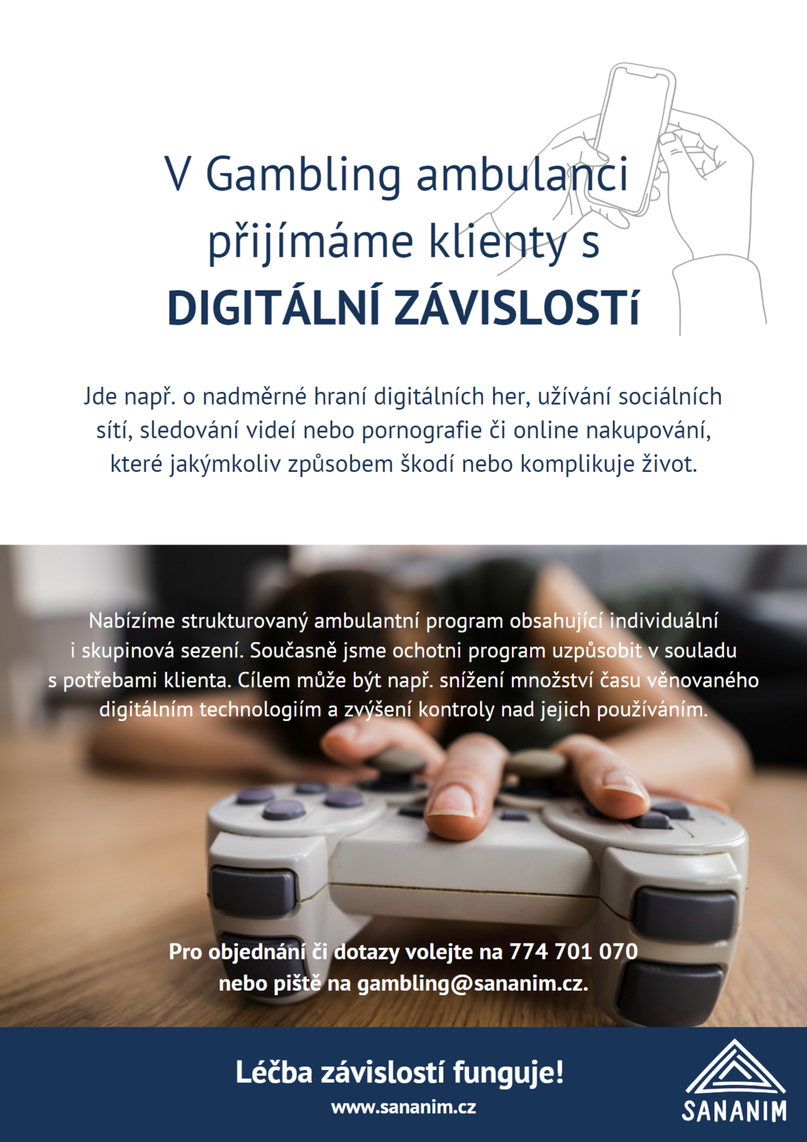 Digitální závislosti - plakát