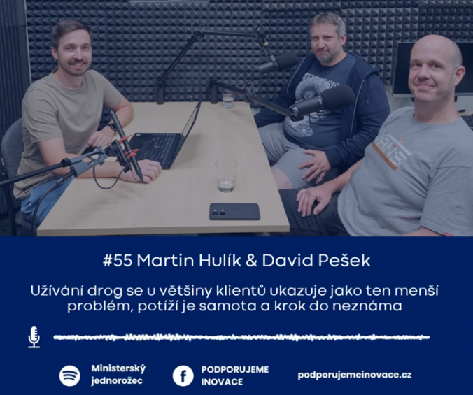 Martin Hulík a David Pešek v podcastu Ministerský jednorožec